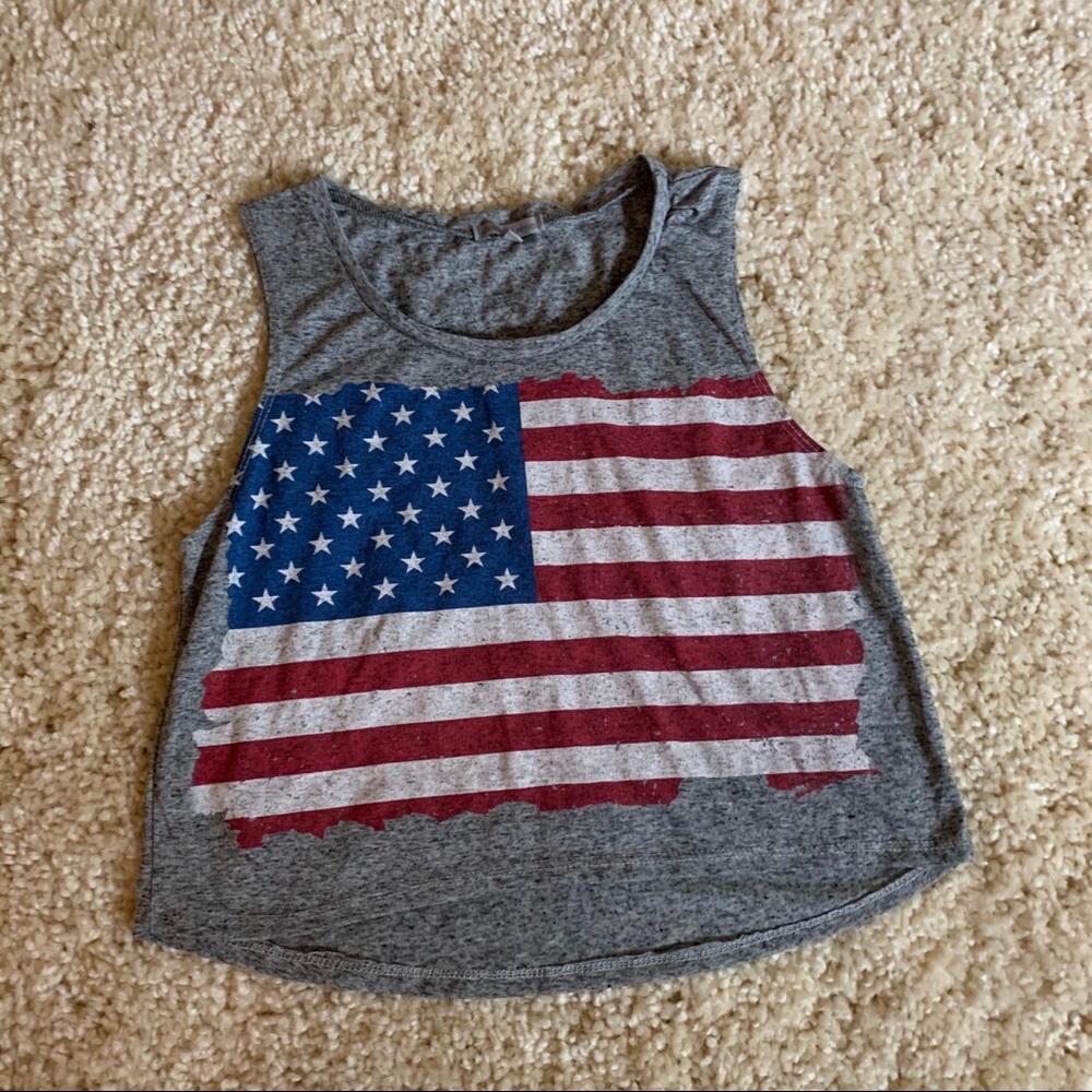 3 for $10•Charlotte Russe American Flag tank